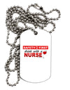 Drink With A Nurse Adult Dog Tag Chain Necklace-Dog Tag Necklace-TooLoud-1 Piece-Davson Sales
