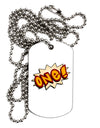 Onomatopoeia One Birthday Adult Dog Tag Chain Necklace by TooLoud-Dog Tag Necklace-TooLoud-1 Piece-Davson Sales