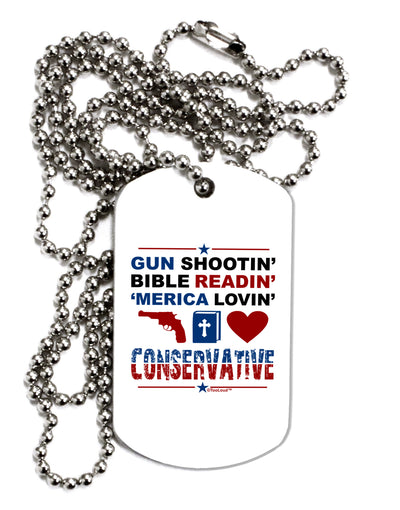 Gun Shootin' Conservative Adult Dog Tag Chain Necklace-Dog Tag Necklace-TooLoud-1 Piece-Davson Sales