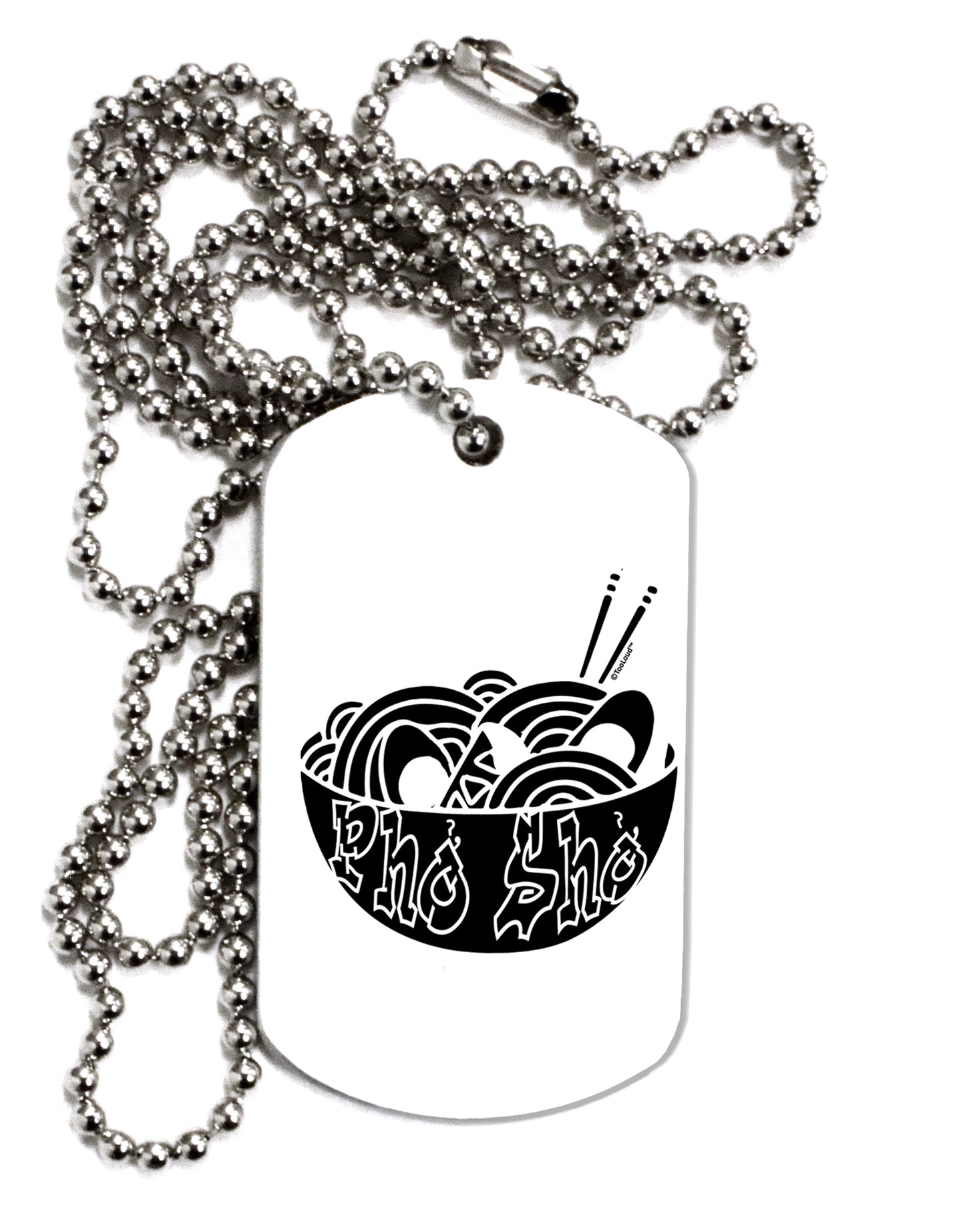 TooLoud Pho Sho Adult Dog Tag Chain Necklace-Dog Tag Necklace-TooLoud-1 Piece-Davson Sales