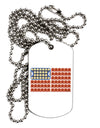 American Breakfast Flag - Bacon and Eggs Adult Dog Tag Chain Necklace-Dog Tag Necklace-TooLoud-White-Davson Sales