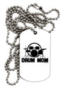 Drum Mom - Mother's Day Design Adult Dog Tag Chain Necklace by TooLoud-Necklaces-TooLoud-White-Davson Sales