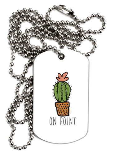 TooLoud On Point Cactus Adult Dog Tag Chain Necklace-Dog Tag Necklace-TooLoud-1 Piece-Davson Sales