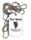 Personalized Cabin 12 Dionysus Adult Dog Tag Chain Necklace by TooLoud-Dog Tag Necklace-TooLoud-White-Davson Sales