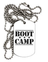 Bootcamp Large distressed Text Adult Dog Tag Chain Necklace-Dog Tag Necklace-TooLoud-White-Davson Sales