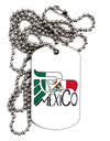 Mexico Eagle Symbol - Mexican Flag - Mexico Adult Dog Tag Chain Necklace by TooLoud-Dog Tag Necklace-TooLoud-White-Davson Sales