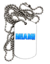 Miami Ocean Bubbles Adult Dog Tag Chain Necklace by TooLoud-Dog Tag Necklace-TooLoud-White-Davson Sales