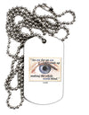 Eye For An Eye Gandhi Adult Dog Tag Chain Necklace by TooLoud-Dog Tag Necklace-TooLoud-1 Piece-Davson Sales