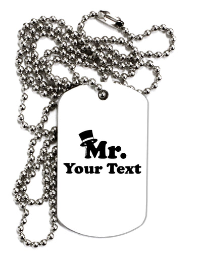 Personalized Mr Classy Adult Dog Tag Chain Necklace by TooLoud-Dog Tag Necklace-TooLoud-White-Davson Sales