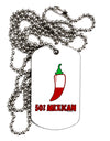 Fifty Percent Mexican Adult Dog Tag Chain Necklace by TooLoud-TooLoud-White-Davson Sales