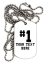 Personalized Number 1 Adult Dog Tag Chain Necklace by TooLoud-Dog Tag Necklace-TooLoud-White-Davson Sales