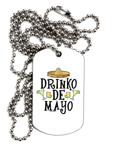 Drinko De Mayo Adult Dog Tag Chain Necklace-Dog Tag Necklace-TooLoud-1 Piece-Davson Sales