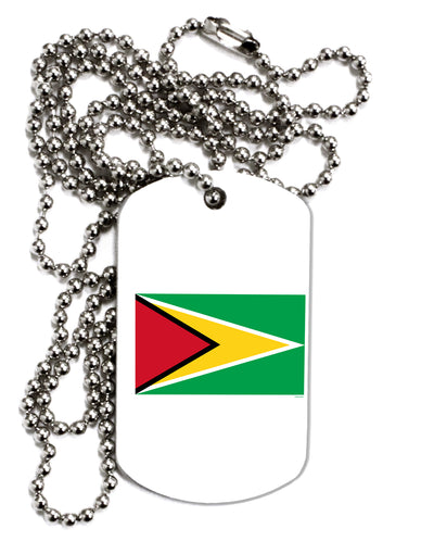 TooLoud Guyana Flag Adult Dog Tag Chain Necklace-Dog Tag Necklace-TooLoud-1 Piece-Davson Sales