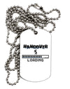 Hangover Loading Adult Dog Tag Chain Necklace-Dog Tag Necklace-TooLoud-1 Piece-Davson Sales