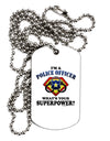 Police Officer - Superpower Adult Dog Tag Chain Necklace-Dog Tag Necklace-TooLoud-1 Piece-Davson Sales