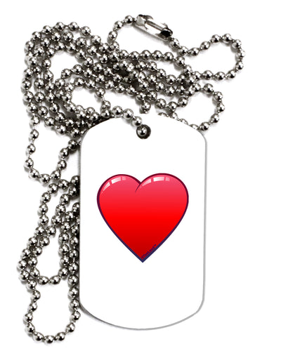 Cute Cartoon Heart Adult Dog Tag Chain Necklace by TooLoud-Dog Tag Necklace-TooLoud-1 Piece-Davson Sales