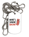 What's Shakin' Bacon Adult Dog Tag Chain Necklace-Dog Tag Necklace-TooLoud-1 Piece-Davson Sales