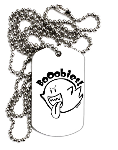 TooLoud Booobies Adult Dog Tag Chain Necklace-Dog Tag Necklace-TooLoud-1 Piece-Davson Sales