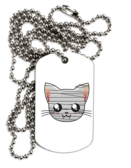 Mummy Kitty Adult Dog Tag Chain Necklace by TooLoud-Dog Tag Necklace-TooLoud-1 Piece-Davson Sales