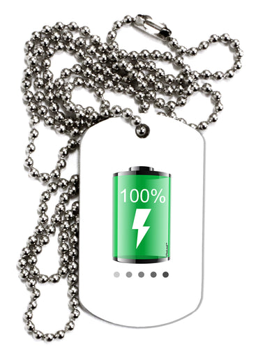 Full Energy 100 Percent Adult Dog Tag Chain Necklace-Dog Tag Necklace-TooLoud-1 Piece-Davson Sales