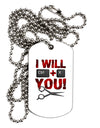 I Will Ctrl X You Adult Dog Tag Chain Necklace-Dog Tag Necklace-TooLoud-1 Piece-Davson Sales