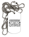TooLoud Warning, do not touch my tools or my Daughter Adult Dog Tag Chain Necklace-Dog Tag Necklace-TooLoud-1 Piece-Davson Sales