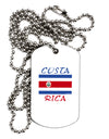 Costa Rica Flag Adult Dog Tag Chain Necklace-Dog Tag Necklace-TooLoud-1 Piece-Davson Sales