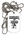 TooLoud Brunch So Hard Hen Adult Dog Tag Chain Necklace-Dog Tag Necklace-TooLoud-1 Piece-Davson Sales