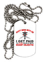 Nurse - Don't Mess With Me Adult Dog Tag Chain Necklace-Dog Tag Necklace-TooLoud-1 Piece-Davson Sales