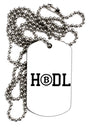 HODL Bitcoin Adult Dog Tag Chain Necklace - 1 Piece Tooloud