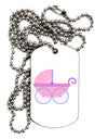 Baby Girl Carriage Adult Dog Tag Chain Necklace-Dog Tag Necklace-TooLoud-White-Davson Sales