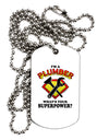 Plumber - Superpower Adult Dog Tag Chain Necklace-Dog Tag Necklace-TooLoud-1 Piece-Davson Sales