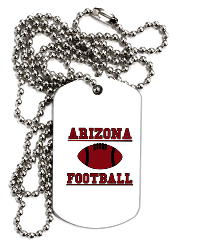 Arizona Football Adult Dog Tag Chain Necklace by TooLoud-TooLoud-1 Piece-Davson Sales