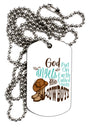 TooLoud God put Angels on Earth and called them Cowboys Adult Dog Tag Chain Necklace-Dog Tag Necklace-TooLoud-1 Piece-Davson Sales