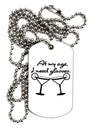 At My Age I Need Glasses - Margarita Adult Dog Tag Chain Necklace by TooLoud-Dog Tag Necklace-TooLoud-White-Davson Sales