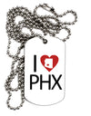 I Heart Phoenix Adult Dog Tag Chain Necklace-Dog Tag Necklace-TooLoud-1 Piece-Davson Sales