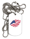 American Flag Lipstick Adult Dog Tag Chain Necklace by TooLoud-Dog Tag Necklace-TooLoud-White-Davson Sales