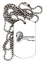 The Weak Can Never Forgive Adult Dog Tag Chain Necklace-Dog Tag Necklace-TooLoud-1 Piece-Davson Sales