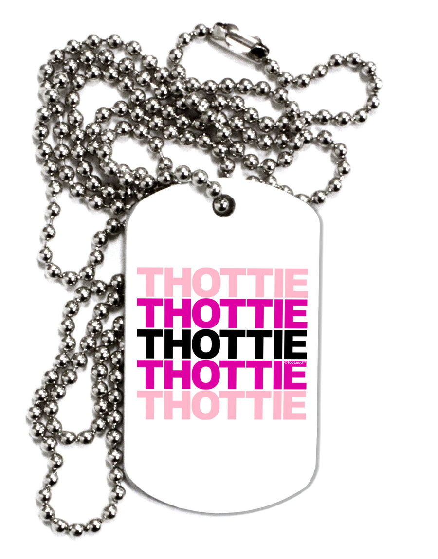 THOTTIE Adult Dog Tag Chain Necklace-Dog Tag Necklace-TooLoud-White-Davson Sales