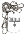 Ethereum with logo Adult Dog Tag Chain Necklace - 1 Piece Tooloud