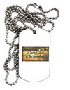 Happiness Is Not A Goal Adult Dog Tag Chain Necklace by TooLoud-Dog Tag Necklace-TooLoud-1 Piece-Davson Sales