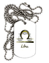 Libra Symbol Adult Dog Tag Chain Necklace-Dog Tag Necklace-TooLoud-1 Piece-Davson Sales