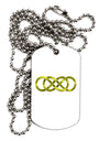 Double Infinity Gold Adult Dog Tag Chain Necklace-Dog Tag Necklace-TooLoud-1 Piece-Davson Sales
