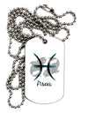 Pisces Symbol Adult Dog Tag Chain Necklace-Dog Tag Necklace-TooLoud-1 Piece-Davson Sales