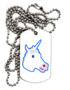 Fanciful Unicorn Adult Dog Tag Chain Necklace-Dog Tag Necklace-TooLoud-White-Davson Sales