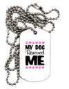 My Dog Rescued Me Adult Dog Tag Chain Necklace-Dog Tag Necklace-TooLoud-1 Piece-Davson Sales