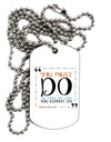 TooLoud You Must Eleanor R Adult Dog Tag Chain Necklace-Dog Tag Necklace-TooLoud-1 Piece-Davson Sales