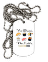 No Sushi No Life Adult Dog Tag Chain Necklace-Dog Tag Necklace-TooLoud-1 Piece-Davson Sales