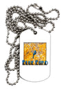 Blue Bird In Yellow Text Adult Dog Tag Chain Necklace-Dog Tag Necklace-TooLoud-12 Pieces-Davson Sales