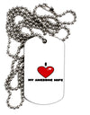 I Heart My Awesome Wife Adult Dog Tag Chain Necklace by TooLoud-TooLoud-1 Piece-Davson Sales